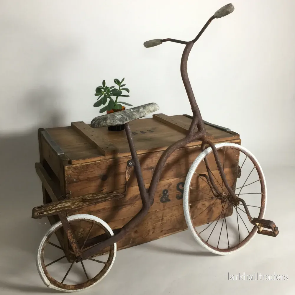 Dekorativ barncykel med mycket patina - Bild 2