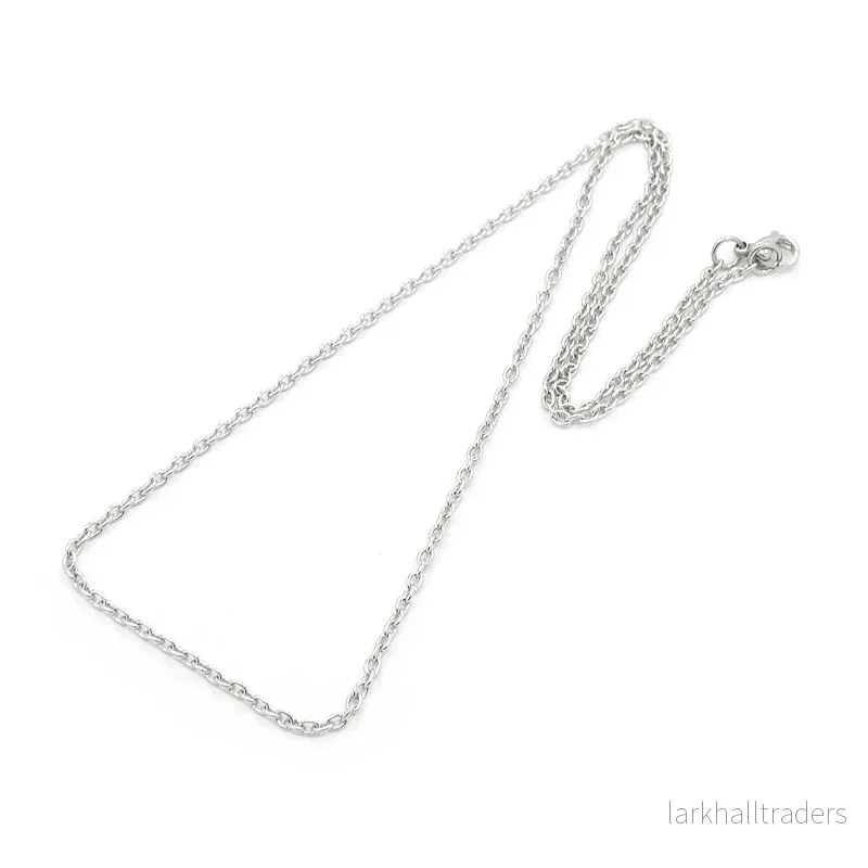 Halsband kedja, rostfritt stål, 45cm Halsband kedja, rostfritt stål, 45cm