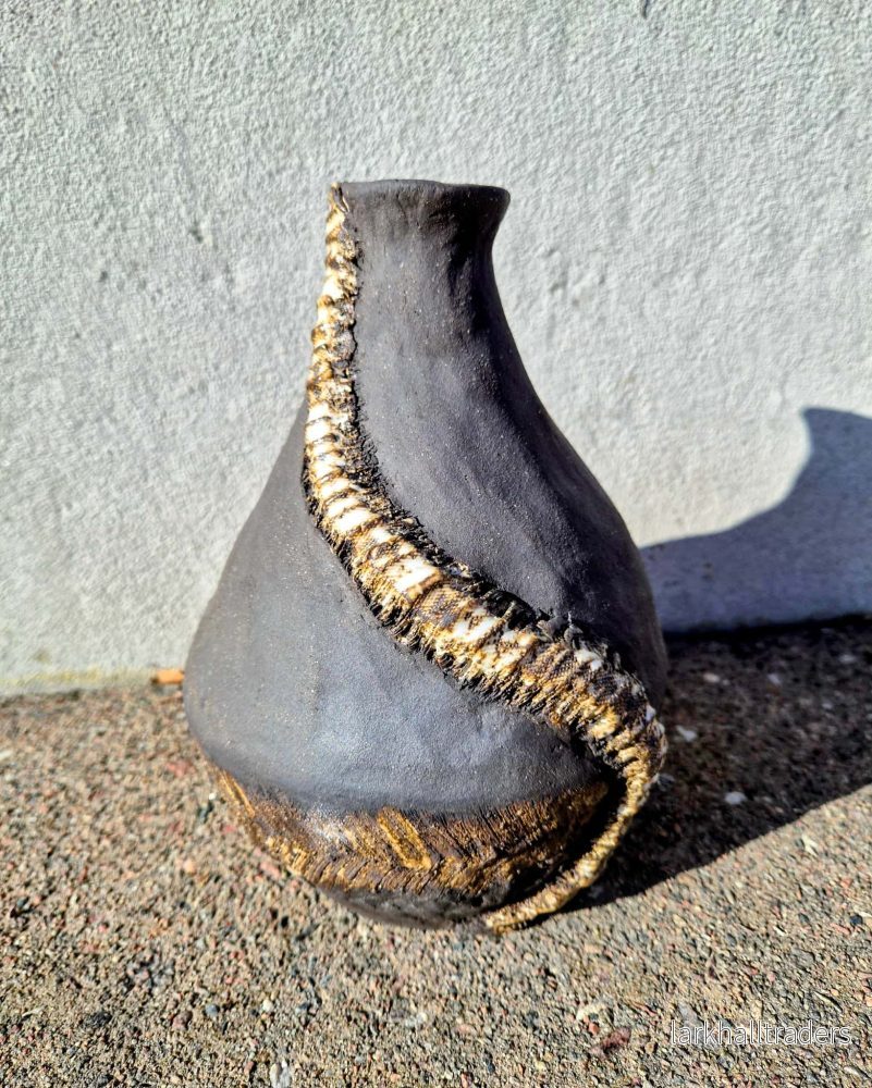 Unik handgjord vas - stengods, unikt exemplar - Bild 3