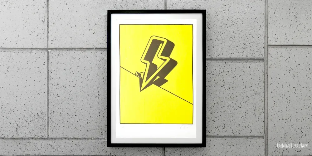 Lightning Bolt Fine Art Screen Print - Bild 2