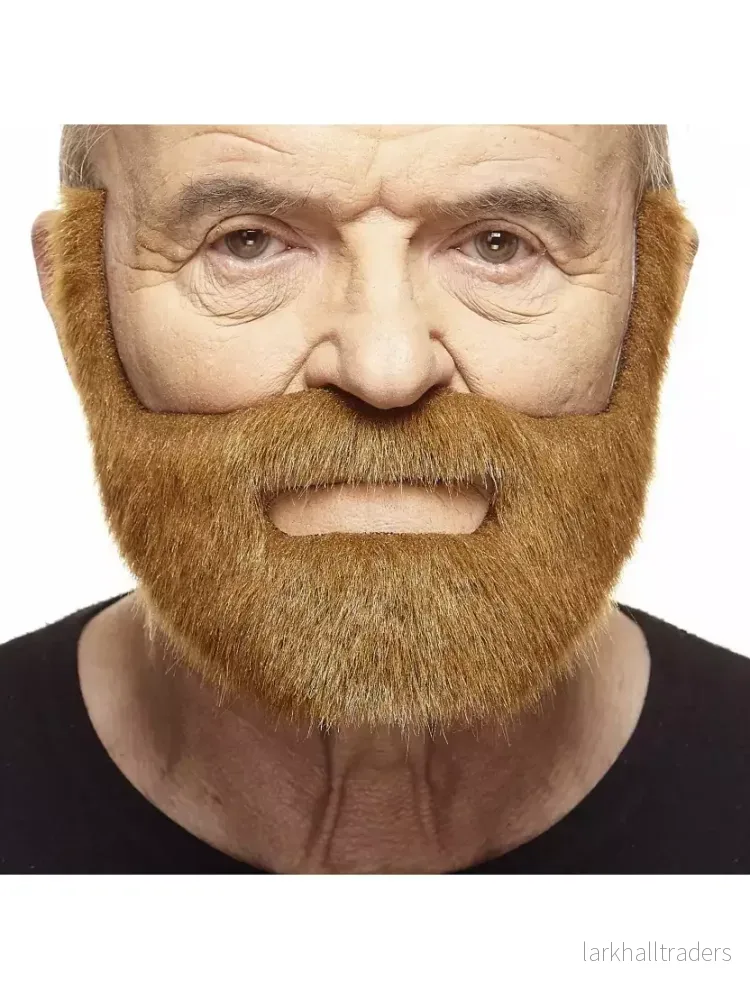Mustasch med skägg, fisherman kastanj Mustasch med skägg, fisherman kastanj