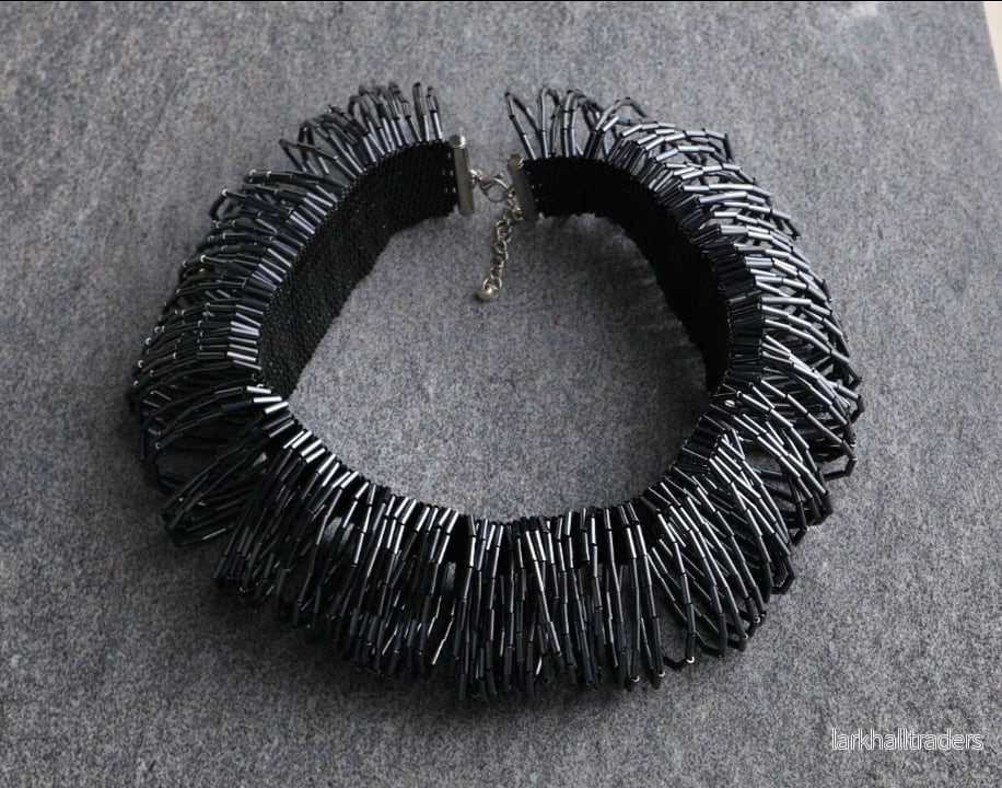 Statement Miyuki Bugle Bead Halsband - Bild 2