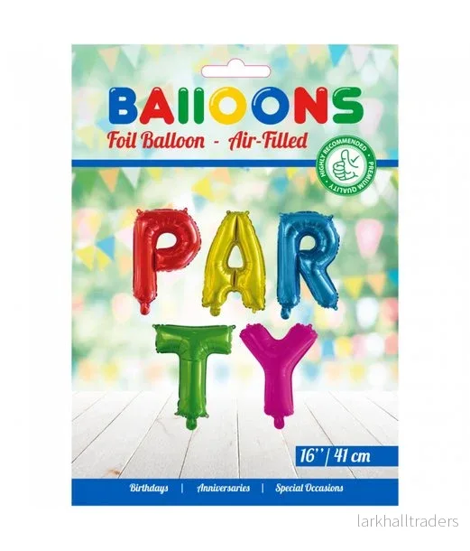 Folieballong, girlang PARTY multi - Bild 2