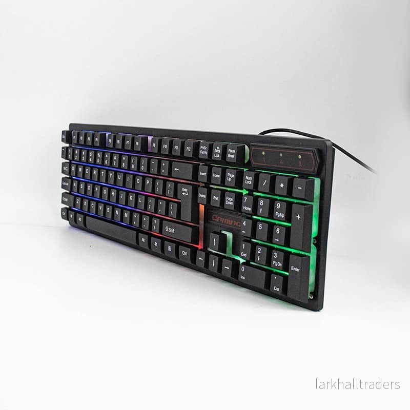 Backlight gamer-tangentbord – modell KR-6300 Ergonomisk design - Bild 2