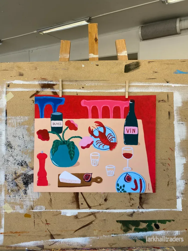 Långbord med hummer - Poster - Bild 3