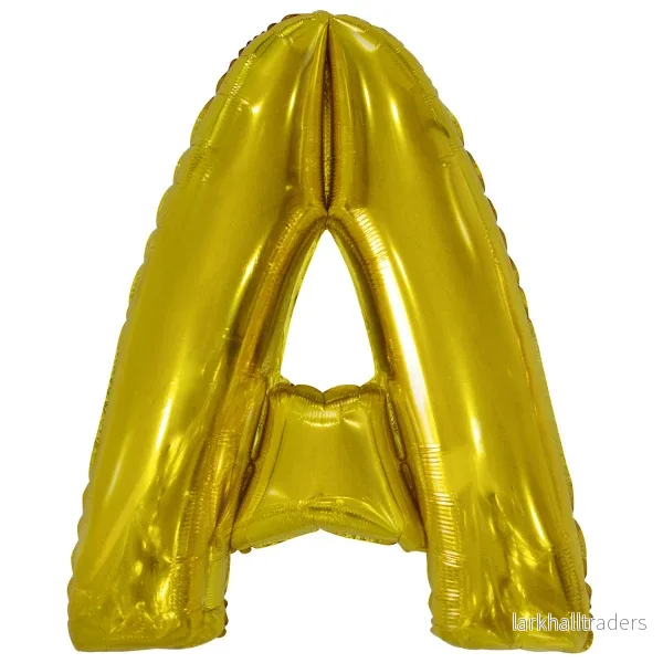 Folieballong, bokstav guld A 86 cm Folieballong, bokstav guld A 86 cm
