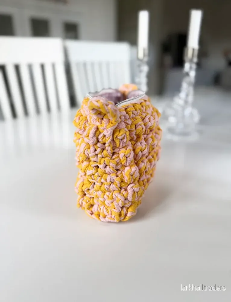 Virkad Bubbliga Necessär, gul/Rosa - liten - Bild 3