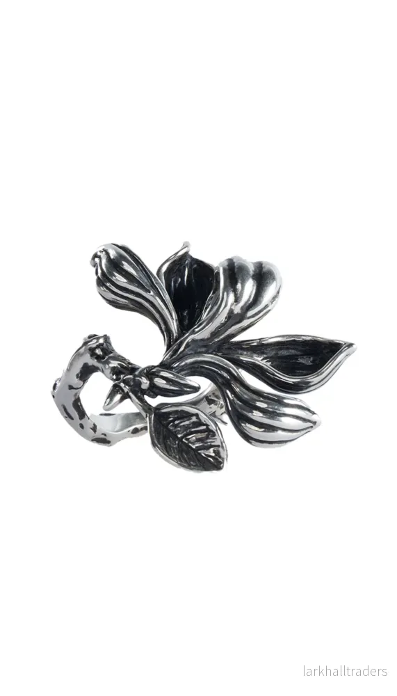 Shadow Peta Silver ring