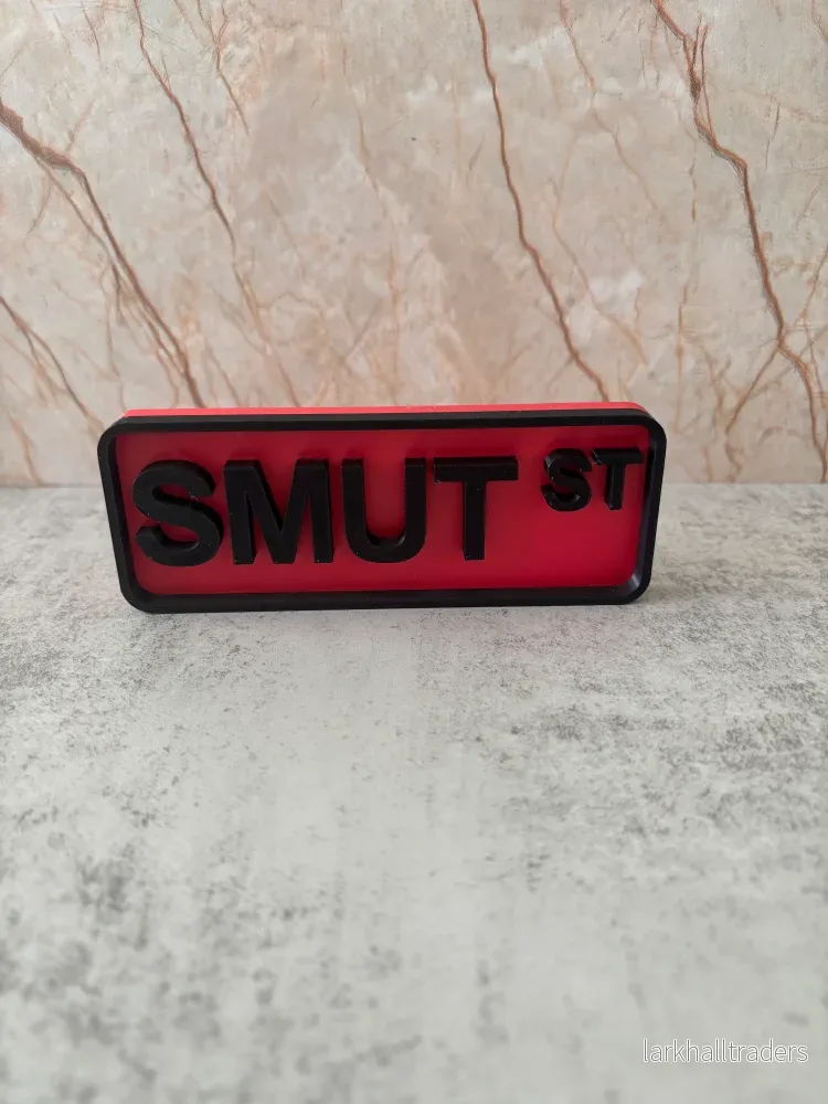 Skylt – Smut Skylt – Smut