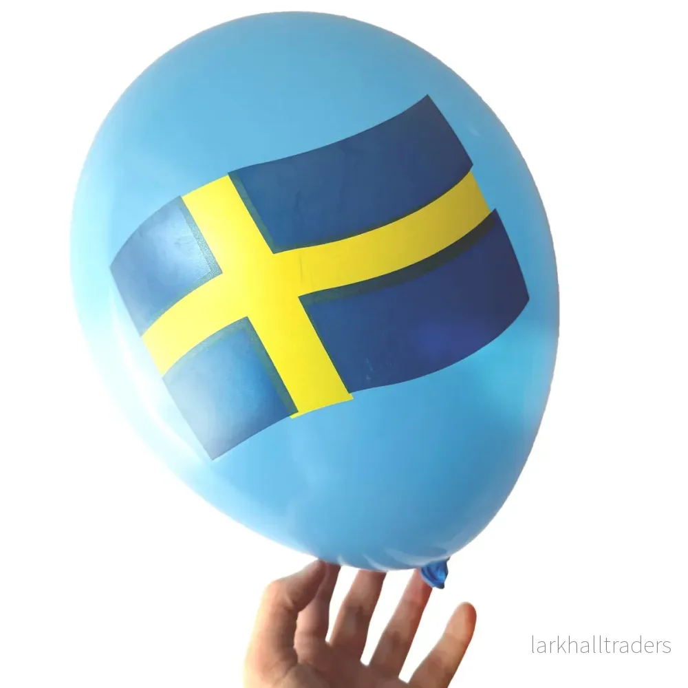 Ballonger, svenska flaggan 6 st - Bild 3