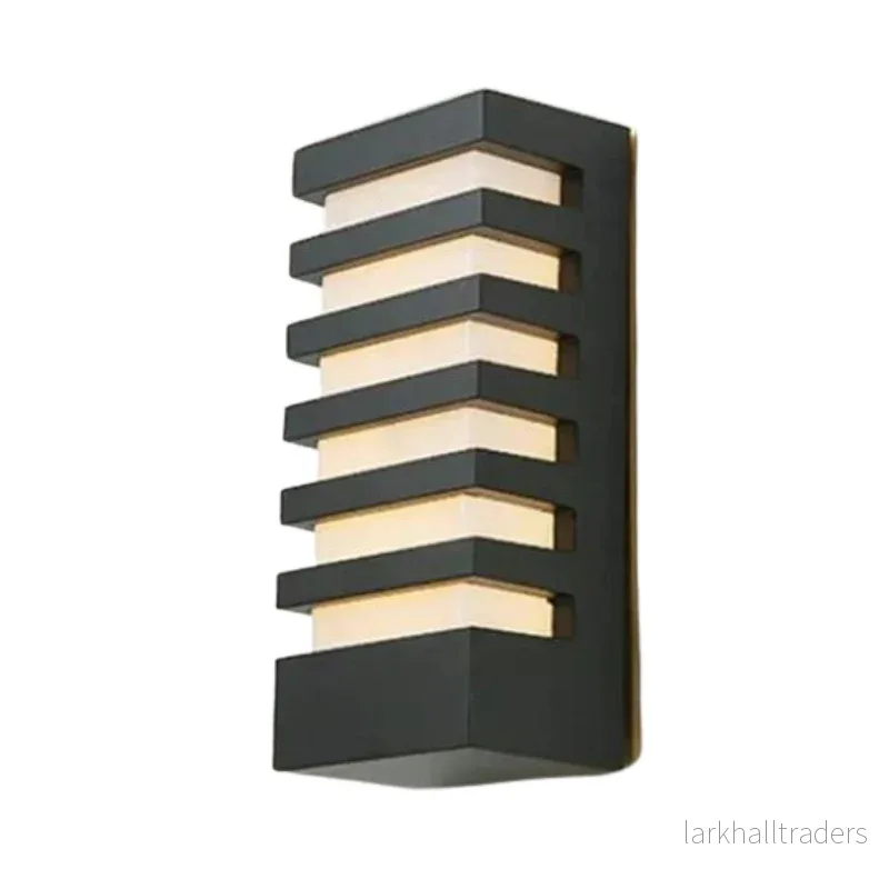 LjusForm - Minimalistisk LED Vägglampa Utomhus IP65 Vattentät 12W Varmvitt Ljus i Aluminium – 12×6,5 cm - Bild 2