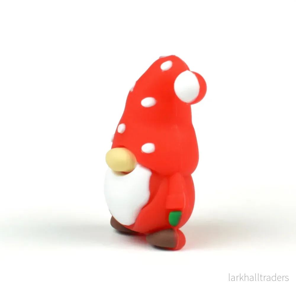 Motivpärla i silikon, 3D jultomte - Bild 3