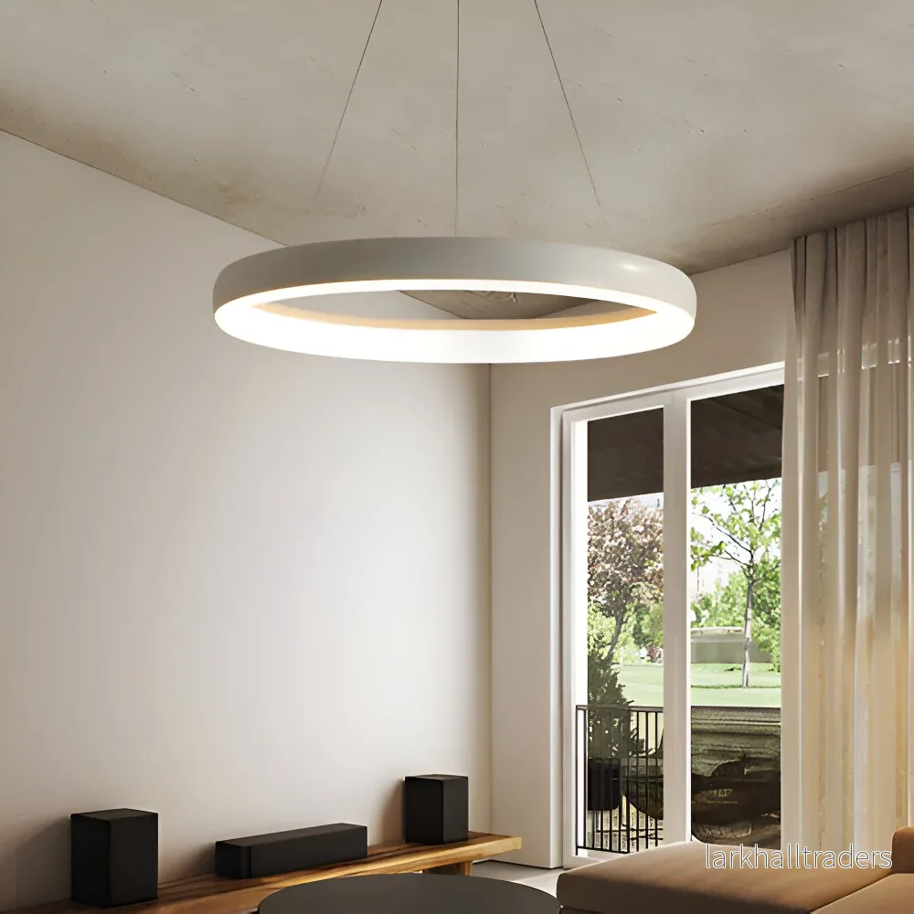 CircaLume – Minimalistisk Rund LED Pendellampa i Svart & Vit CircaLume – Minimalistisk Rund LED Pendellampa i Svart & Vit