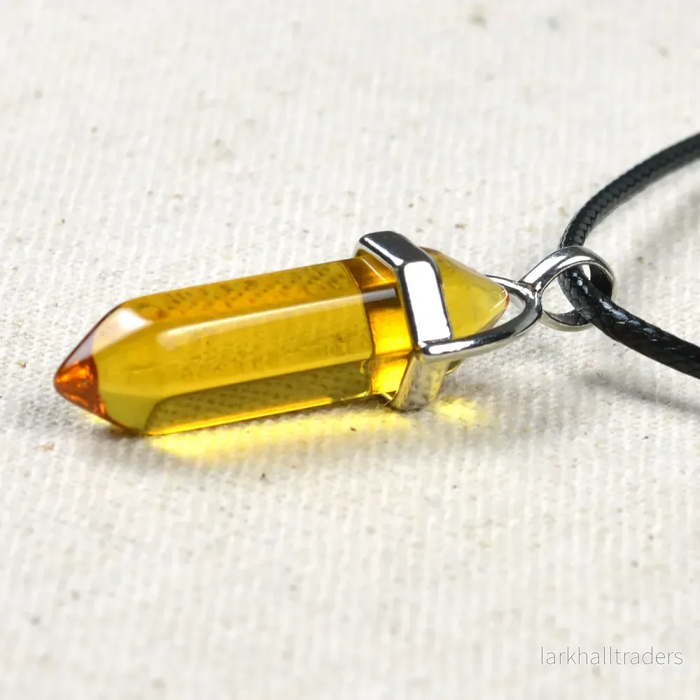 Berlock, bullet av citrin, 32mm, 1st - Bild 2