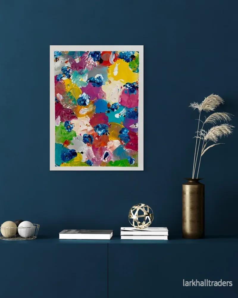 Joyful Garden – Abstrakt Målning Original - Bild 3