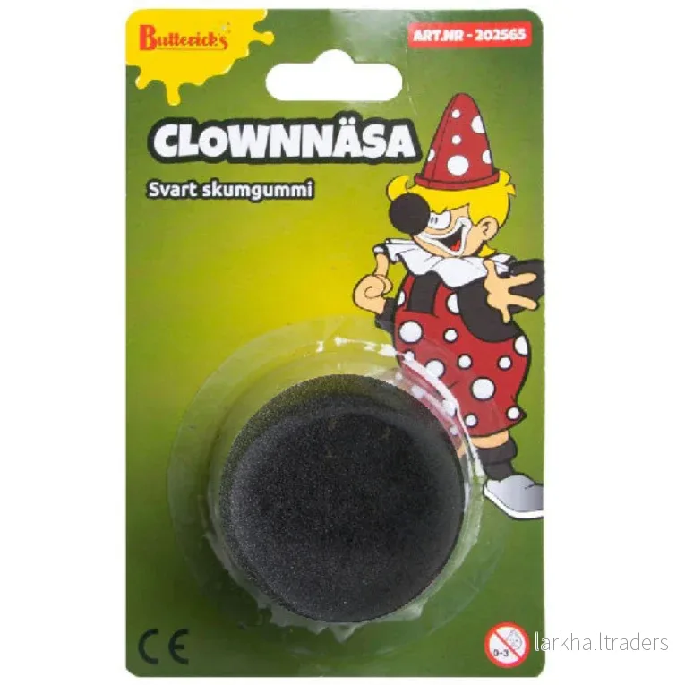 Clownnäsa, skumgummi svart