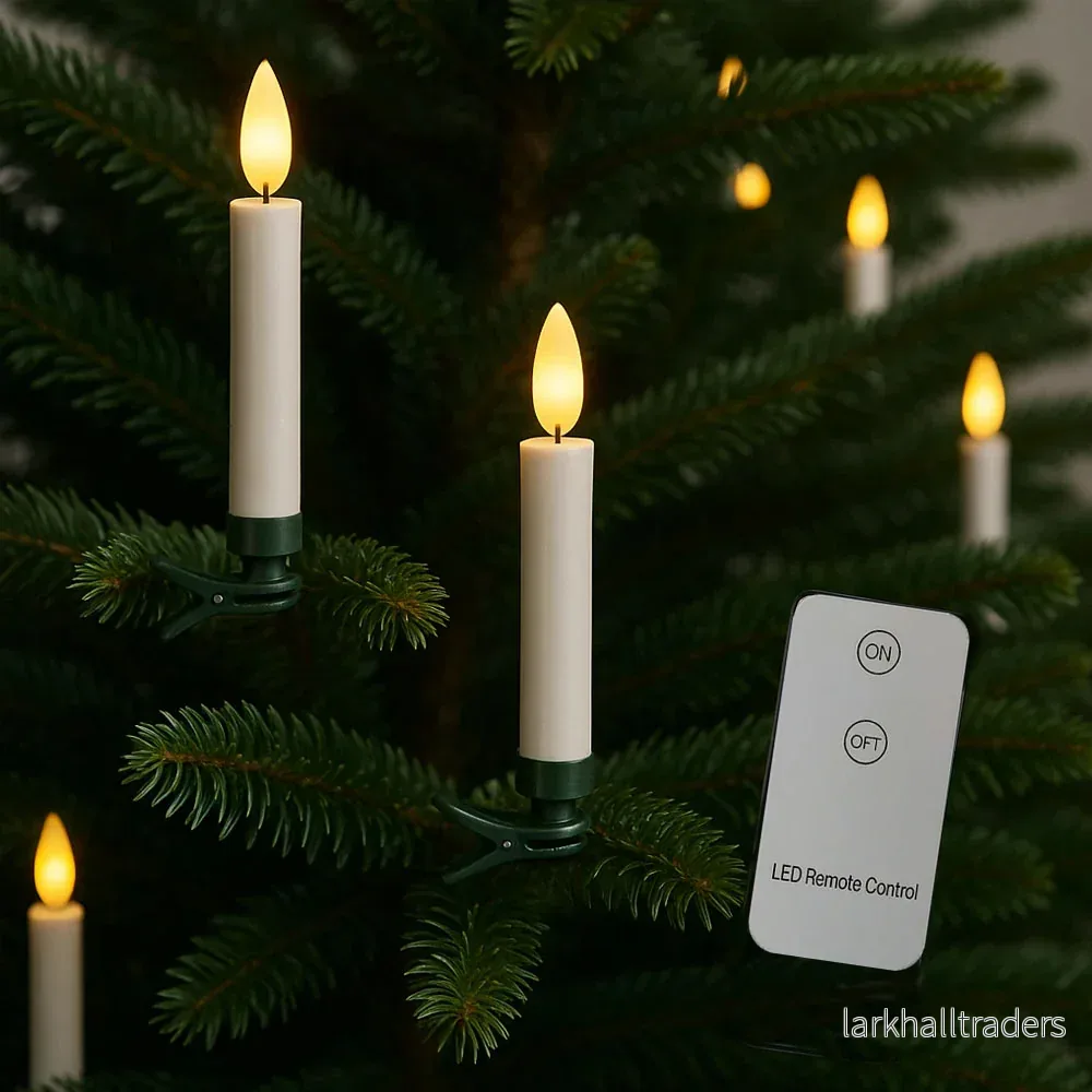 Trådlösa LED-julgransljus med fjärrkontroll – 10, 20 eller 30 st. Trådlösa LED-julgransljus med fjärrkontroll – 10, 20 eller 30 st.
