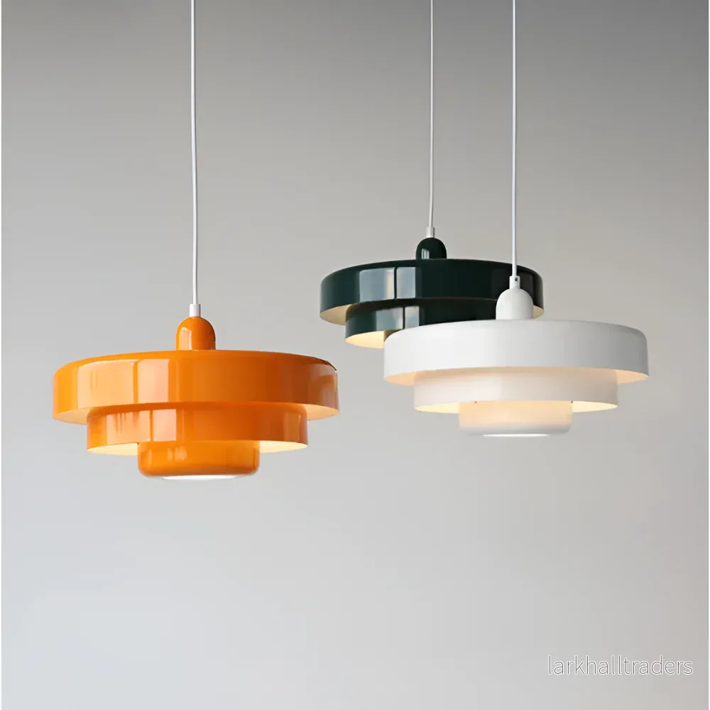 AmberGlow – Orange Vintage Taklampa i Skandinavisk Design - Bild 3
