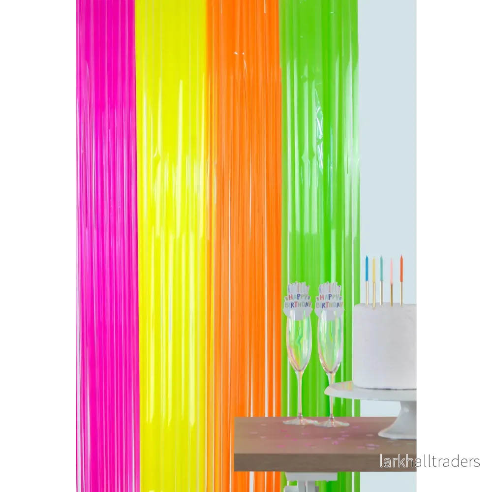 Glitterdraperi, neon 1x2 m - Bild 2