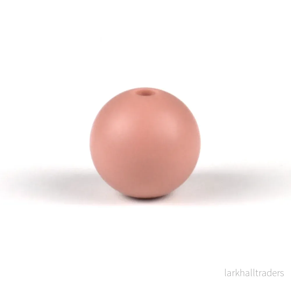 Silikonpärlor, rose dawn, 12mm