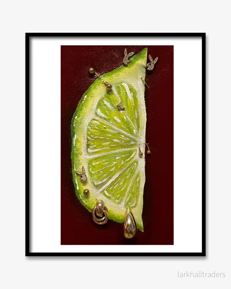 Pierced Lime Print