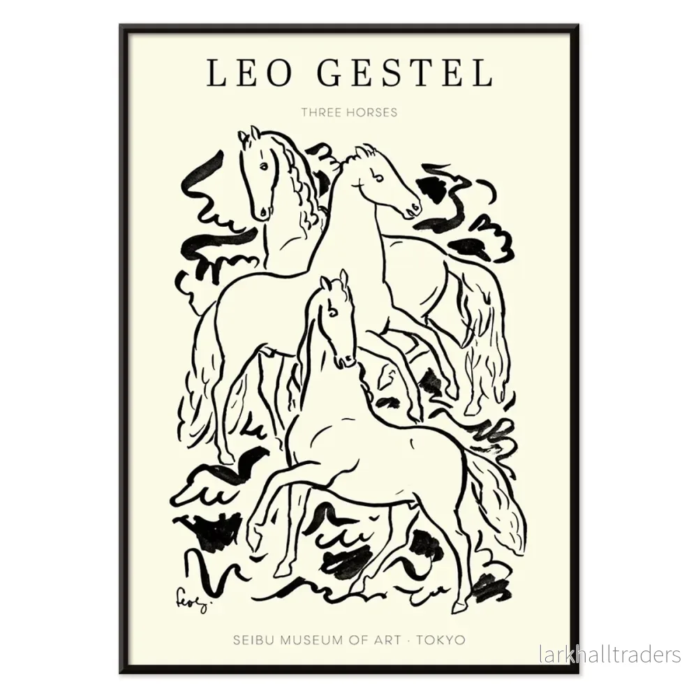 Tre hästar Poster - Bild 2