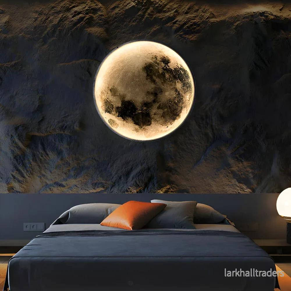 MoonAura – Dimbar 3D-Månevägglampa med Realistisk Ljusdesign - Bild 2
