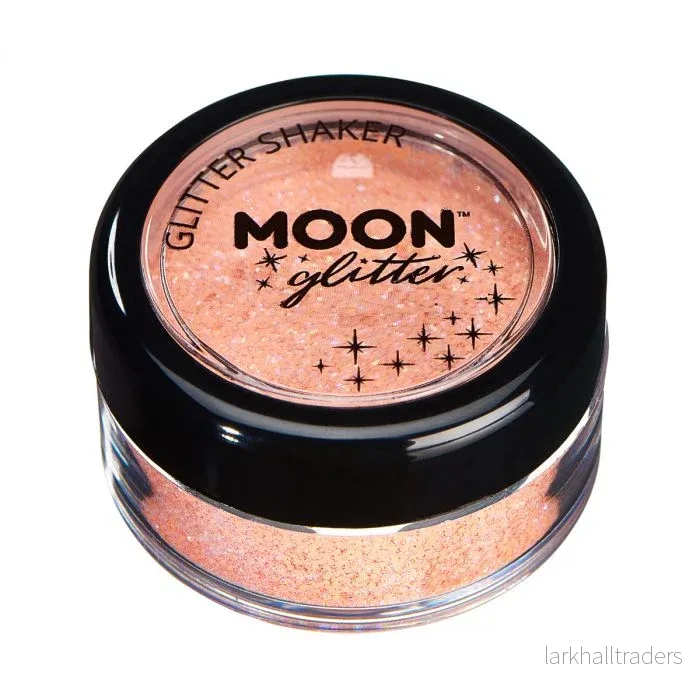 Moon Glitter i burk shaker, pastell orange 3 g