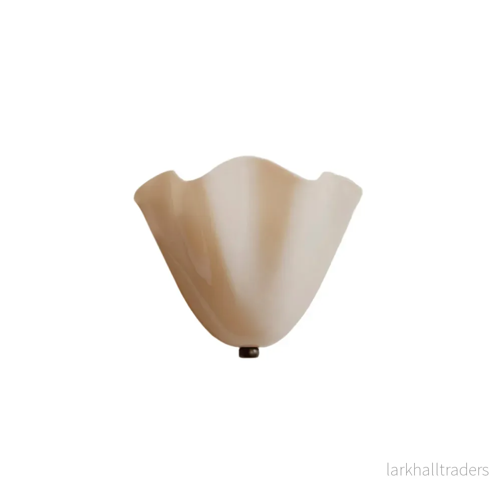 Retro vägglampa i färgat glas med Art Deco-design - Bild 2
