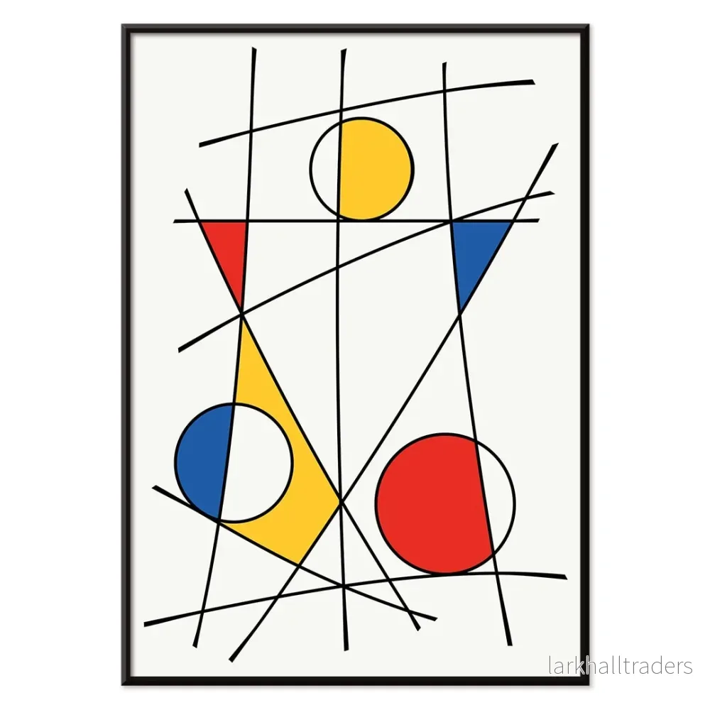 Geometriska linjer och färger 3 Poster - Bild 2