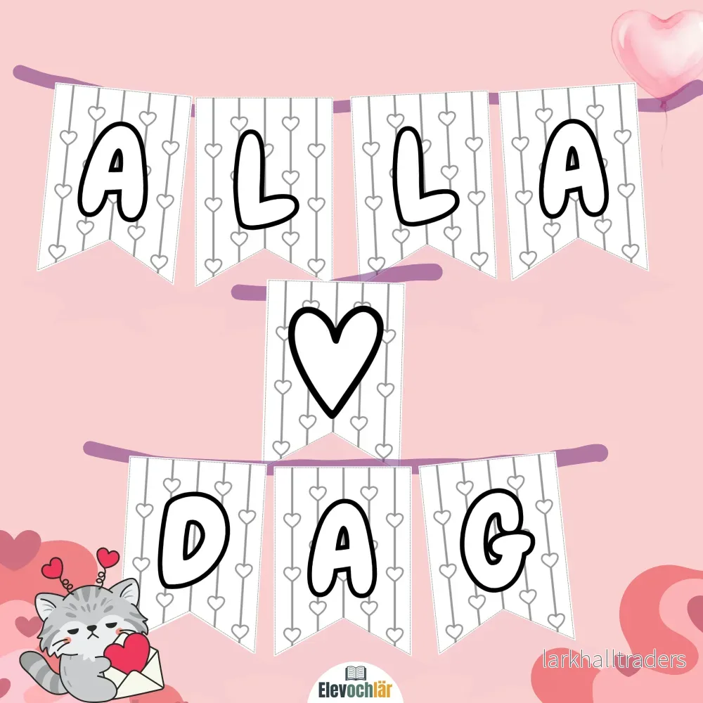 Vimplar alla hjärtans dag Vimplar alla hjärtans dag