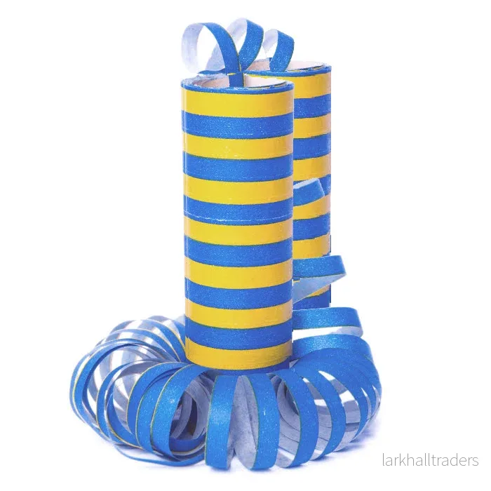 Serpentiner, blå/gul 2 st - Bild 2
