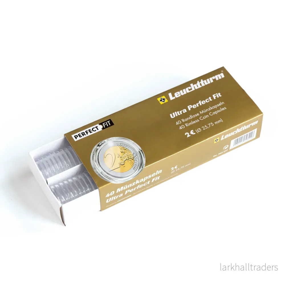Ultra Perfect Fit-myntkapslar för 2 euro (25,75 mm), 40-pack