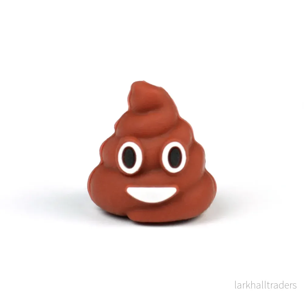 Motivpärla i silikon, 3D bajs - Bild 2