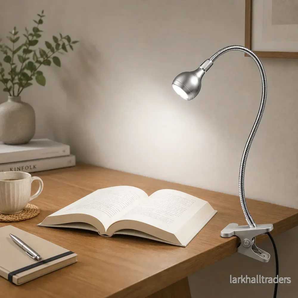 ClipNGlow – Flexibel 360° Skrivbordslampa med USB-ström och Klämfäste - Bild 3