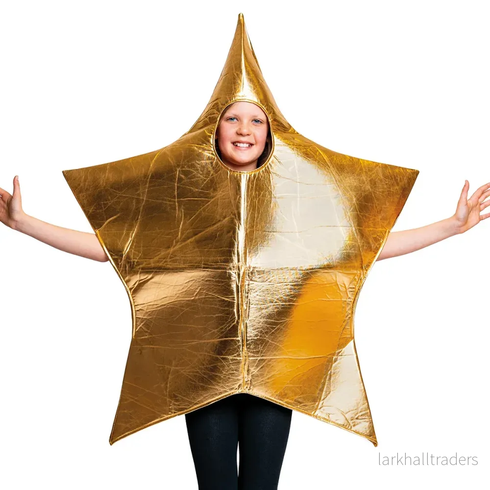 Barndräkt, stjärna guld - Bild 2