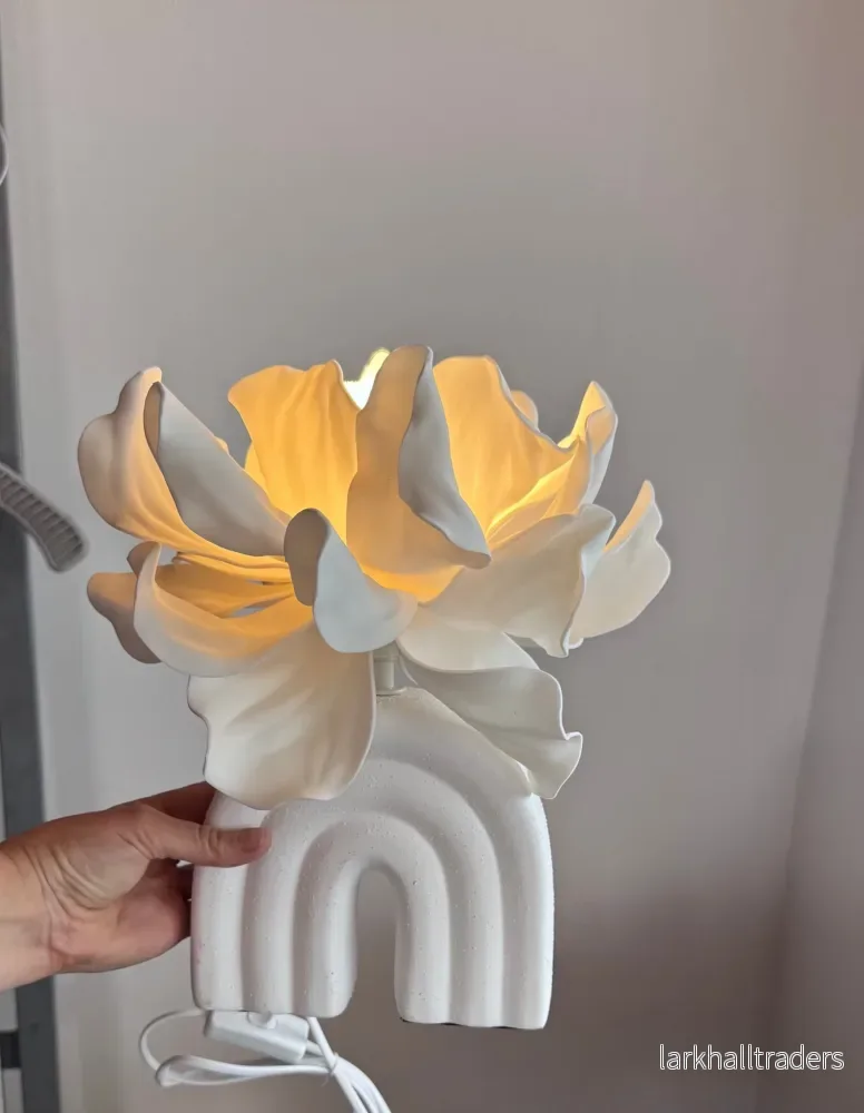 Skulptural Blommig Bordslampa - Bild 2