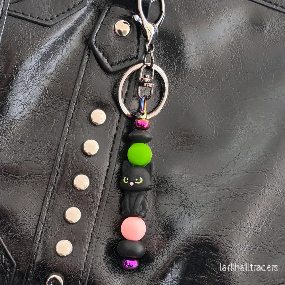 DIY-kit nyckelring "black cat"