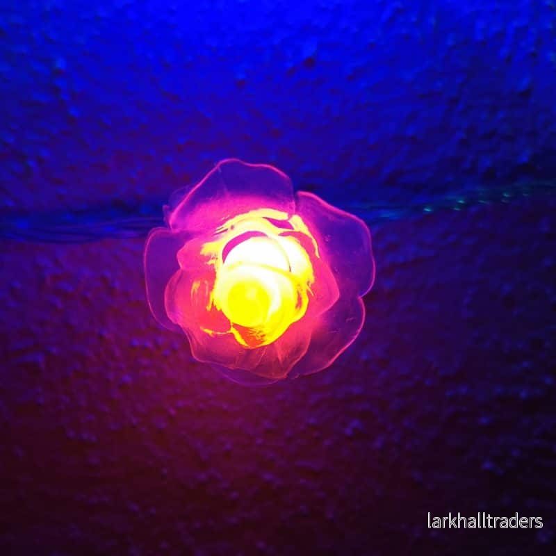 LED-ljuskedja med blommor 20 st Transparent - Multicolor w / flash (3.5 meter) - Bild 2