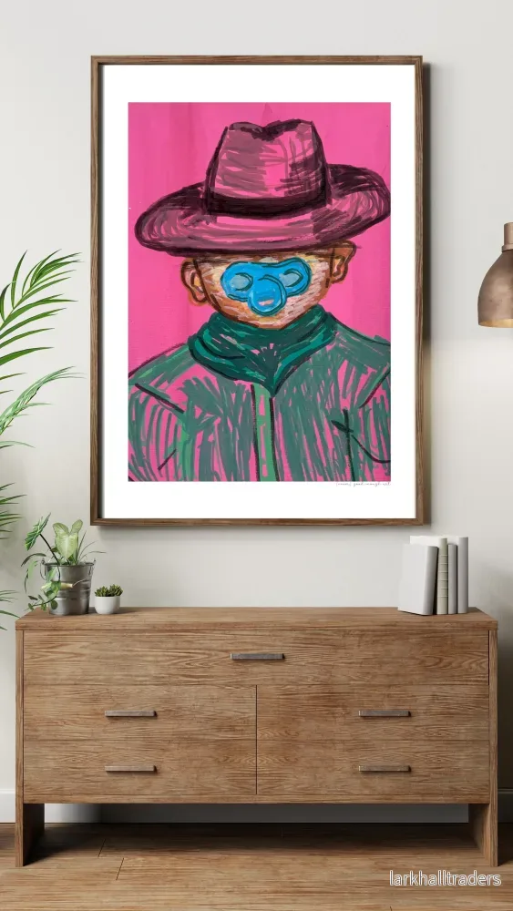 Baby cowboy Rosa Print - Bild 3