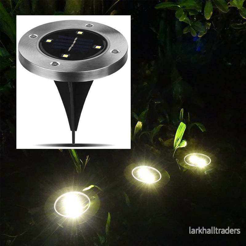 LED-solcellspot för trädgården med spjut (4 st) LED-solcellspot för trädgården med spjut (4 st)