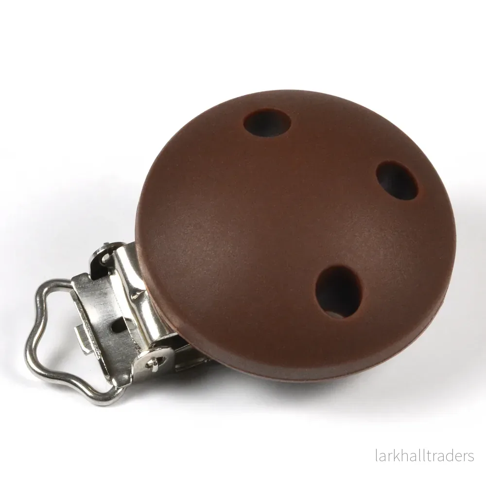 Silikonclips, chokladbrun Silikonclips, chokladbrun