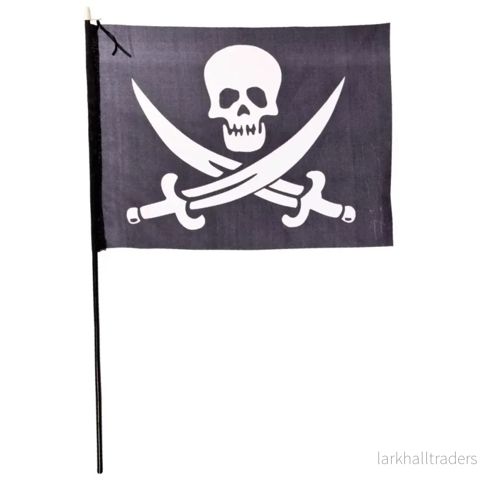 Tygflagga, pirat 46×30 cm Tygflagga, pirat 46×30 cm