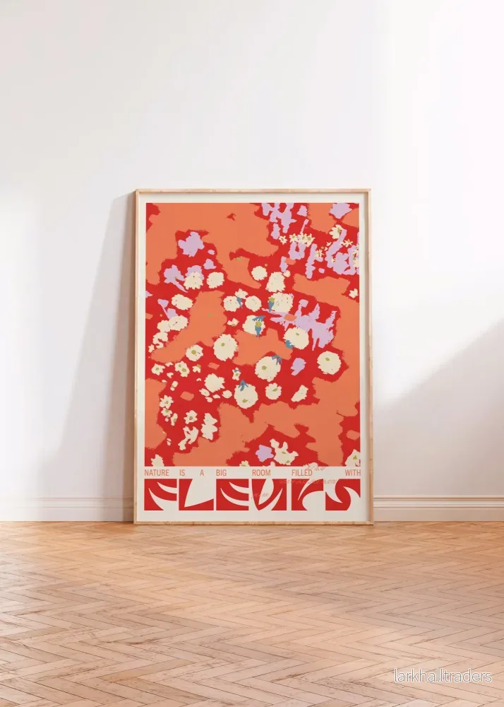 Fleurs (Röd) - Poster - Bild 2