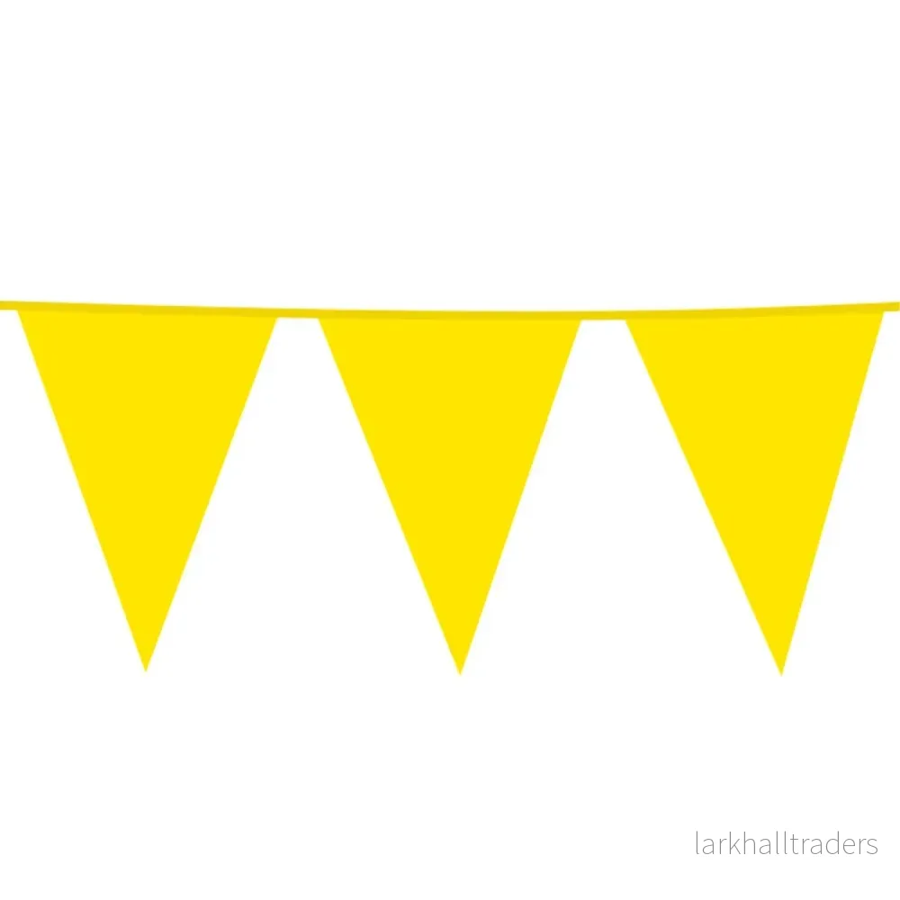 Flaggirlang, gul 10 m (30x45cm) Flaggirlang, gul 10 m (30x45cm)
