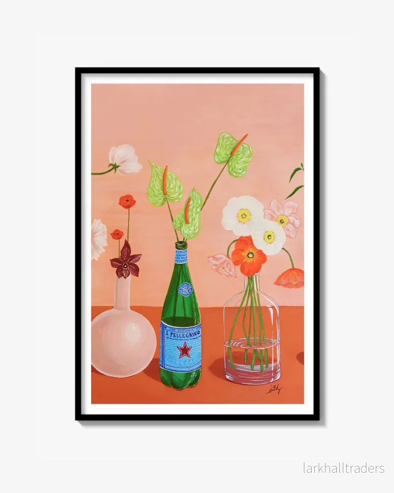 FLEURS ROSES (Centre) – Poster FLEURS ROSES (Centre) – Poster