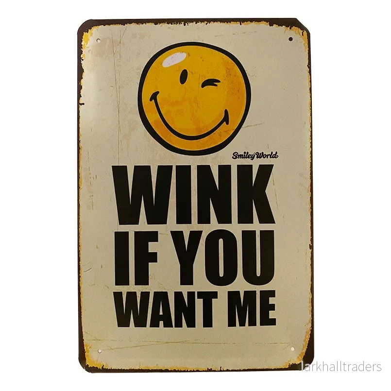 Metallskylt – Wink Metallskylt – Wink