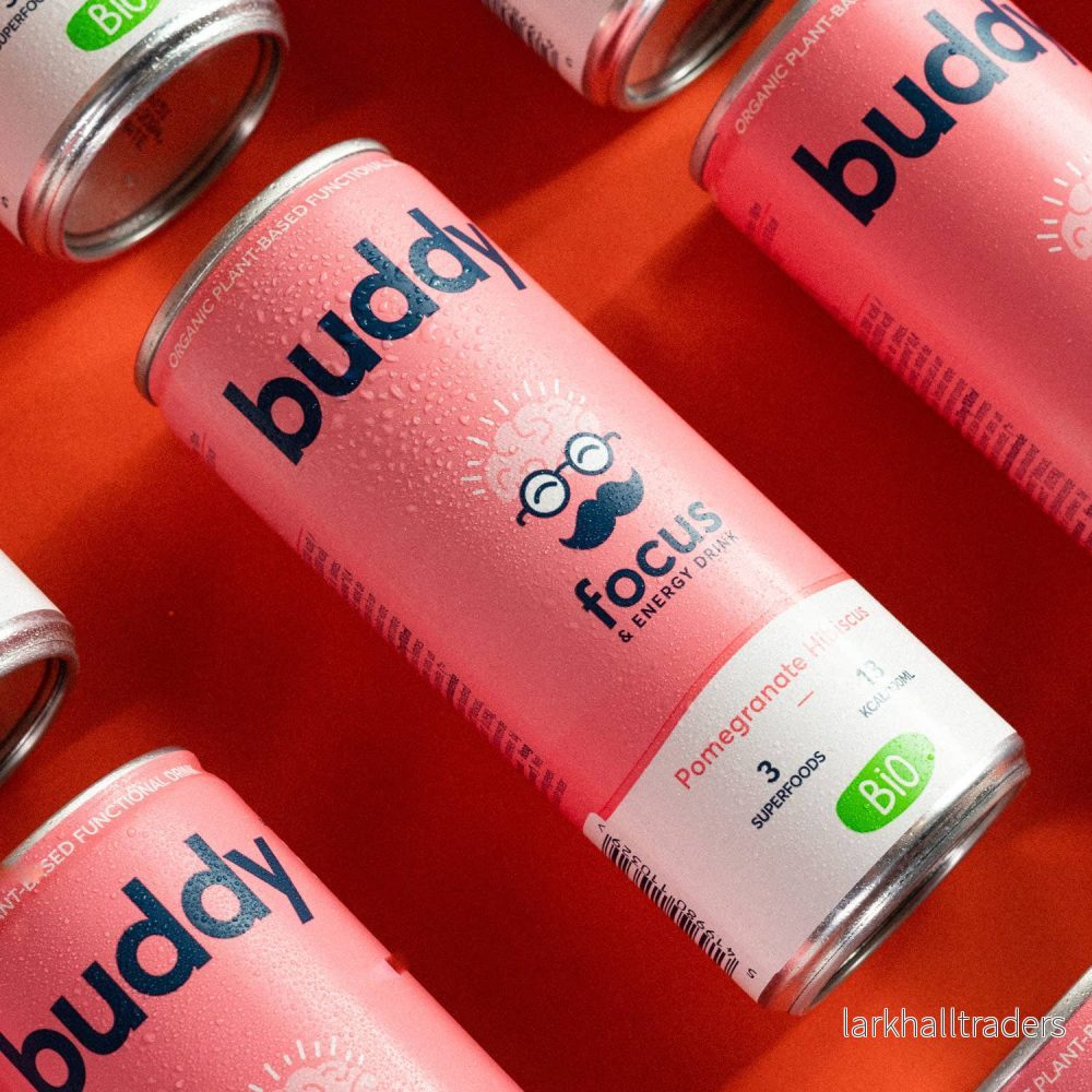 Buddy Naturlig och ekologisk energidryck Granatäpple Hibiskus Buddy Naturlig och ekologisk energidryck Granatäpple Hibiskus
