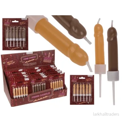 Tårtljus, penis 6 st