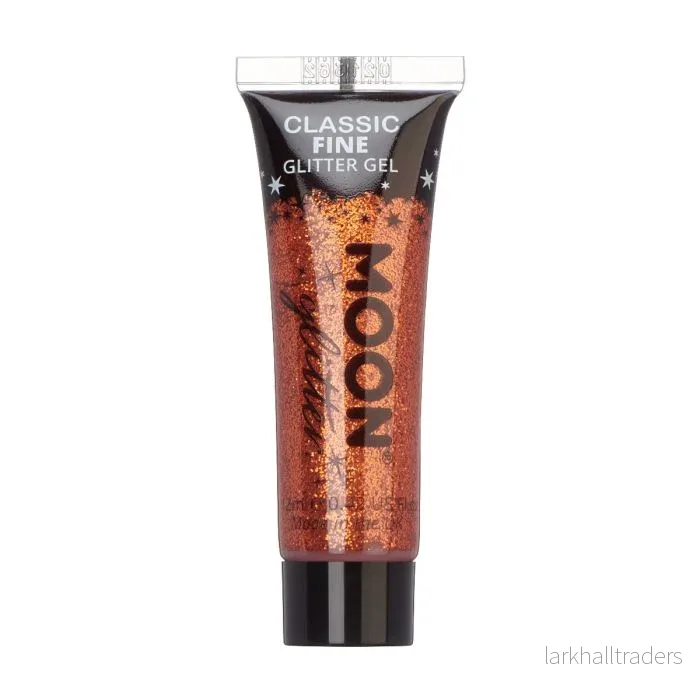 Moon Ansikts- & kroppsglitter i tub, brons 12 ml